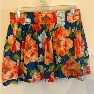 Hollister Orange Skater Mini Skirt Resort Wear